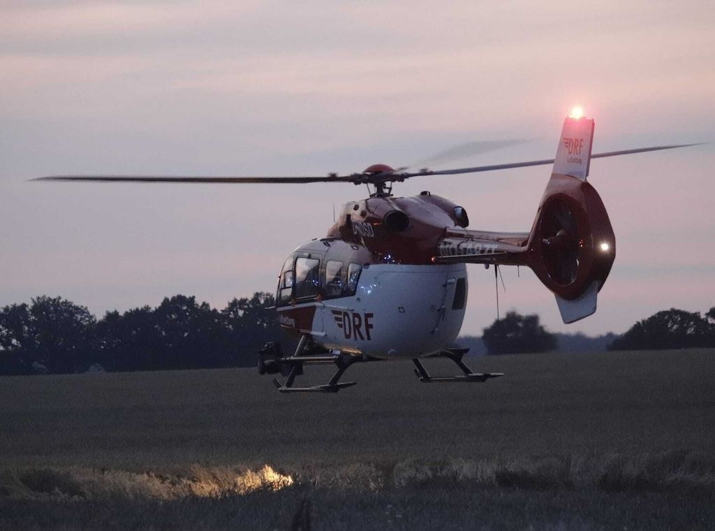 Mann bei einem Lagerfeuer bei Wittstock/Dosse schwer verletzt