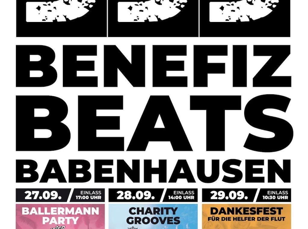 Zugunsten der Flutopfer: Benefiz Beats Festival Babenhausen startet mit originaler Ballermann Party