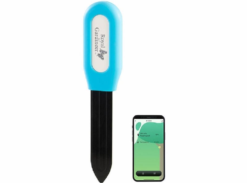 Messwerte für Pflanzen-Bodenfeuchte- & Temperatursensor über eine App ablesen