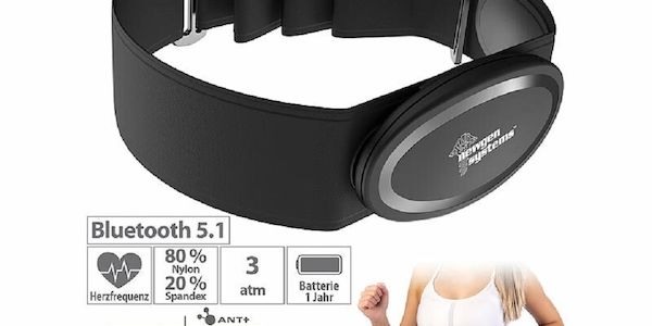 Smarter Brustgurt mit Herzfrequenz-Sensor, ANT+ und Bluetooth 