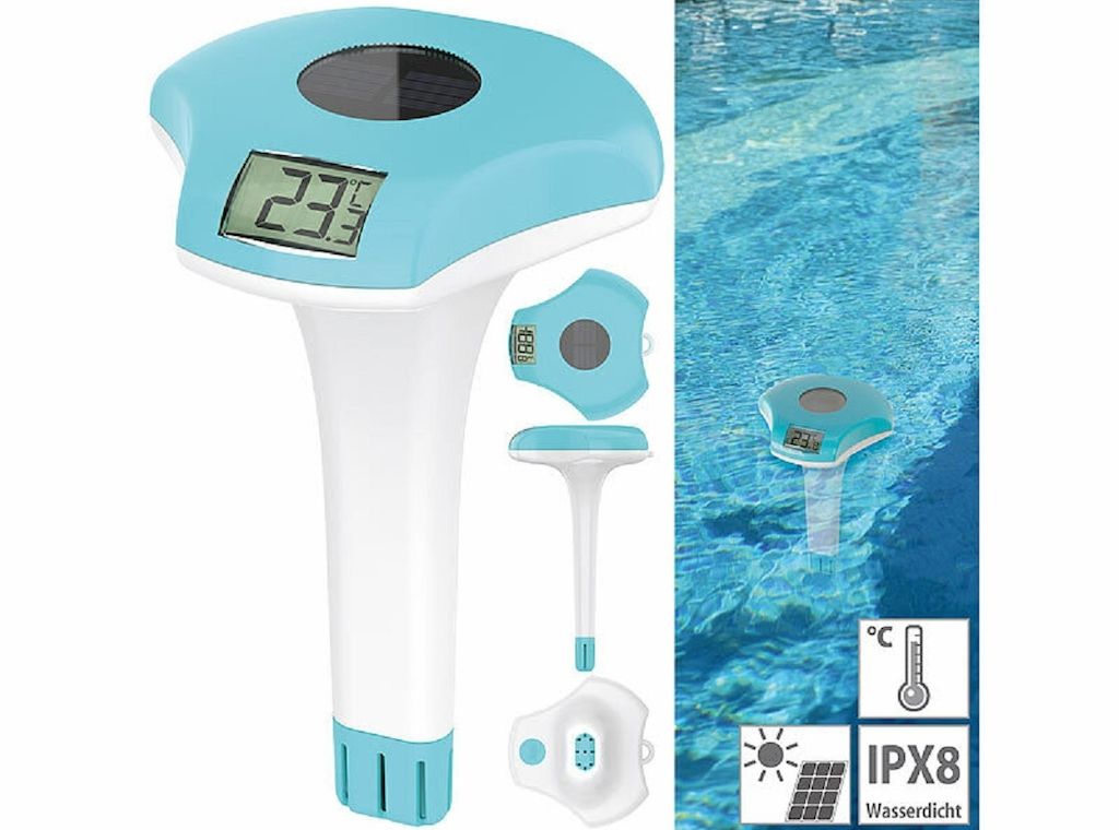 Digitales Solar-Teich- & Poolthermometer sorgt für konstante Temperatur-Messung