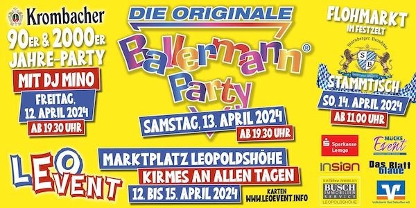 Seit Jahren Tradition: Die originale Ballermann Party in Leopoldshöhe