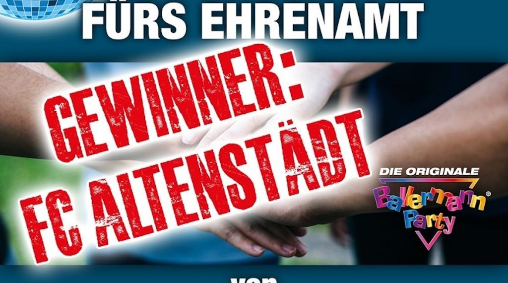 Ehrenamt-Verlosung: FC Altenstädt freut sich auf originale Ballermann Party