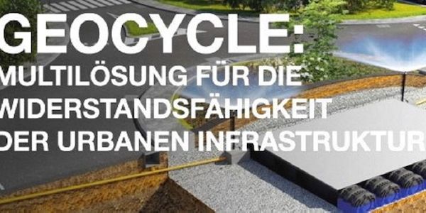 Kreisverkehrsinsel mit kostensparendem Design 
