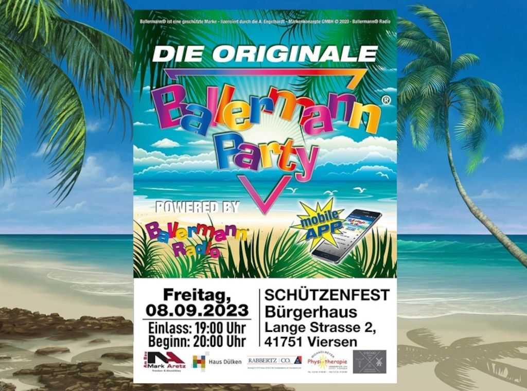 Originale Ballermann Party: Andy Luxx beim Schützenfest in Viersen