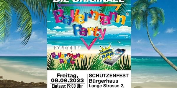 Originale Ballermann Party: Andy Luxx beim Schützenfest in Viersen