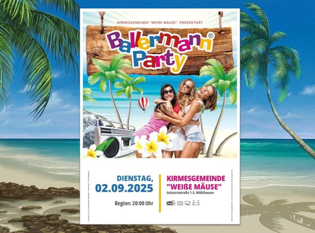 Runde 4! Kirmesgemeinde „Weiße Mäuse schmeißt Ballermann Party