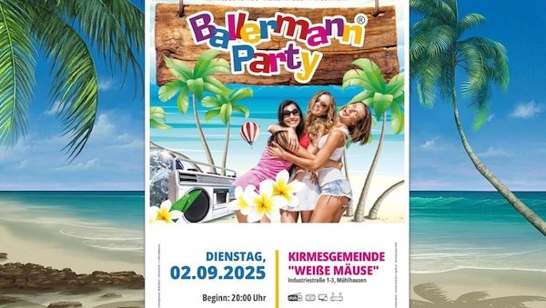 Runde 4! Kirmesgemeinde „Weiße Mäuse schmeißt Ballermann Party