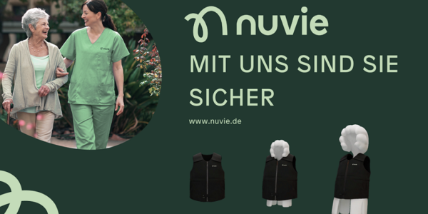 Pflegeunternehmen Nuvie setzt neue Maßstäbe: Investoren für innovative Airbag-Weste gesucht
