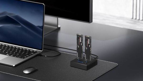Dual-Bay-Dockingstation – SSDs klonen in Rekordzeit