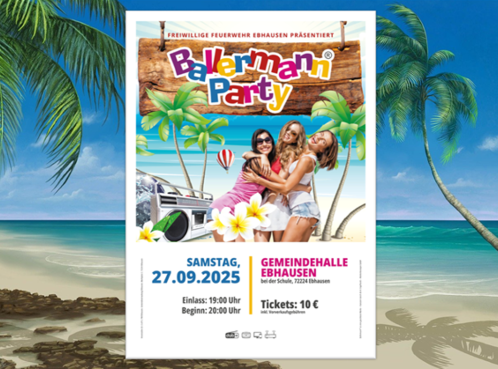 100 % Stimmung & kein Flugticket: Die Ballermann Party in Ebhausen startet
