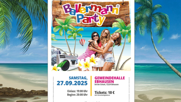 100 % Stimmung & kein Flugticket: Die Ballermann Party in Ebhausen startet
