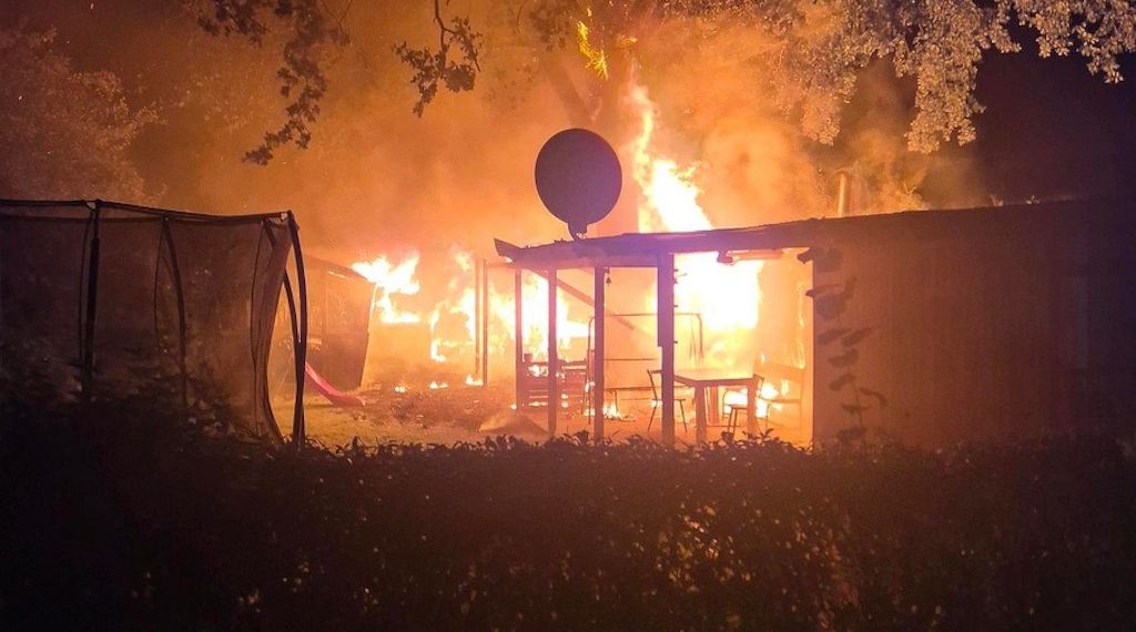 Feuer auf Kleingartengelände in Bremerhaven
