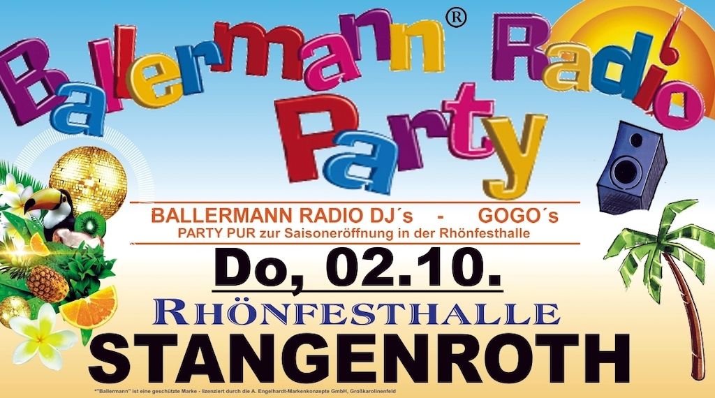 Originale Ballermann Party: Bereits zum 13. Mal in Stangenroth