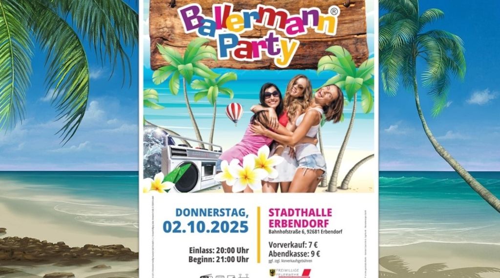 Freiwillige Feuerwehr im Mallefieber: Originale Ballermann Party in Erbendorf