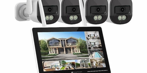 Testergebnis von 4 Überwachungskameras mit Monitor von VisorTech