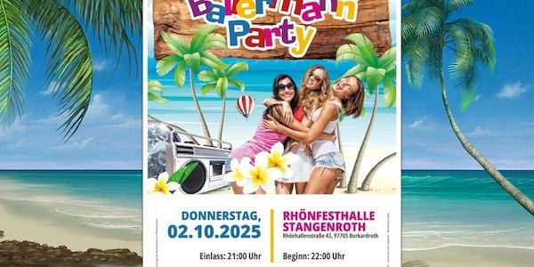 Originale Ballermann Party: Bereits zum 13. Mal in Stangenroth
