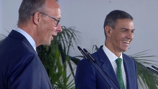 Merz und Sánchez diskutieren in Madrid Haltung zu Israel