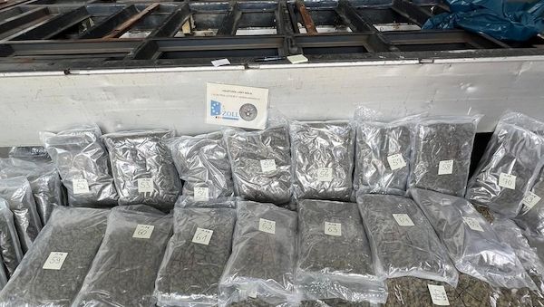 Kölner Zoll stellt Drogen im Wert von einer Million Euro sicher