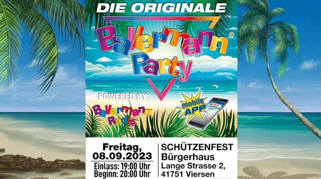 Originale Ballermann Party: Andy Luxx beim Schützenfest in Viersen
