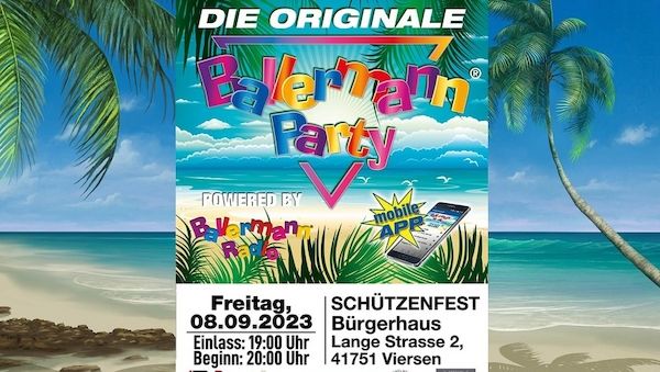 Originale Ballermann Party: Andy Luxx beim Schützenfest in Viersen