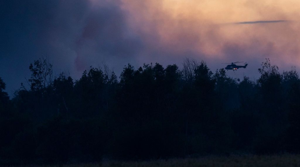 Waldbrand in Gohrischheide weiter außer Kontrolle - Katastrophenalarm ausgerufen