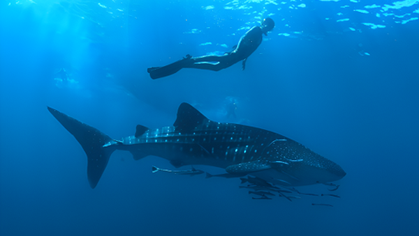 Flossen hoch im Nova Maldives für den Naturschutz