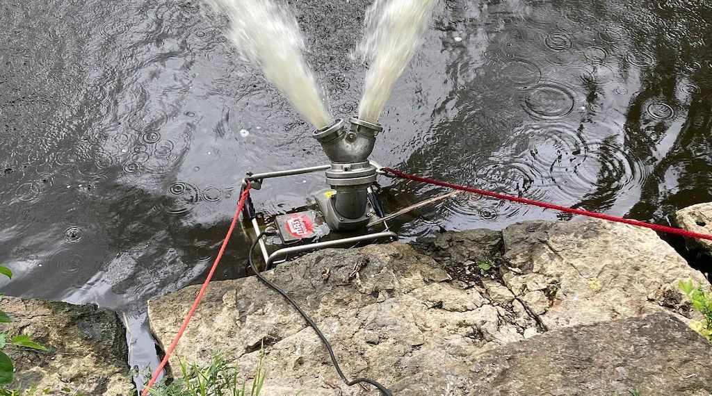 Nothilfe stabilisiert Sauerstoffgehalt im Probstsee