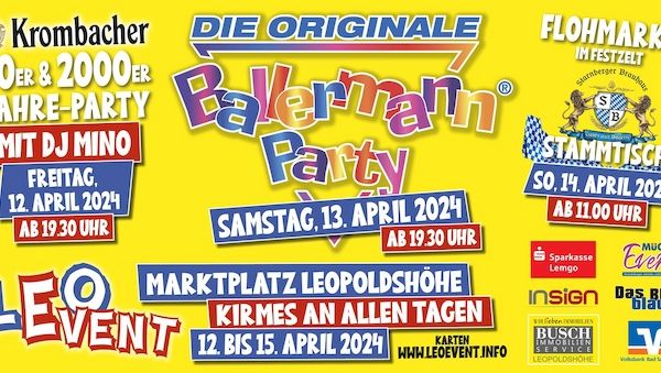 Seit Jahren Tradition: Die originale Ballermann Party in Leopoldshöhe