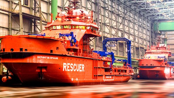 Decksbelag Typ MARINE auf zwei Bergungs- und Rettungsschiffen für den Einsatz in der Arktis