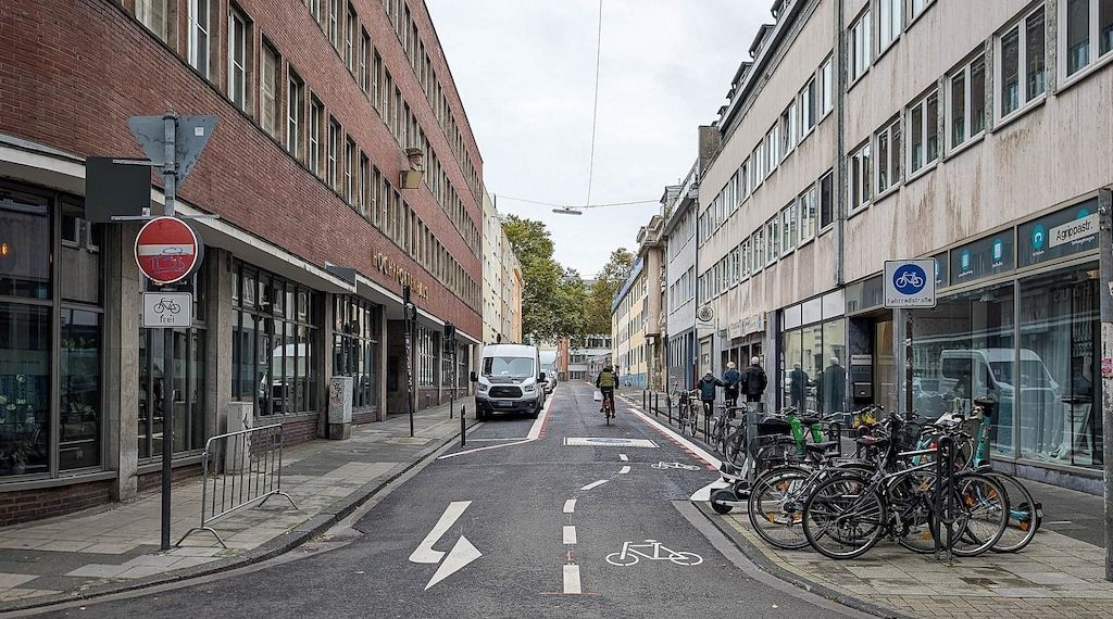 Agrippastraße in Köln wird zur Fahrradstraße