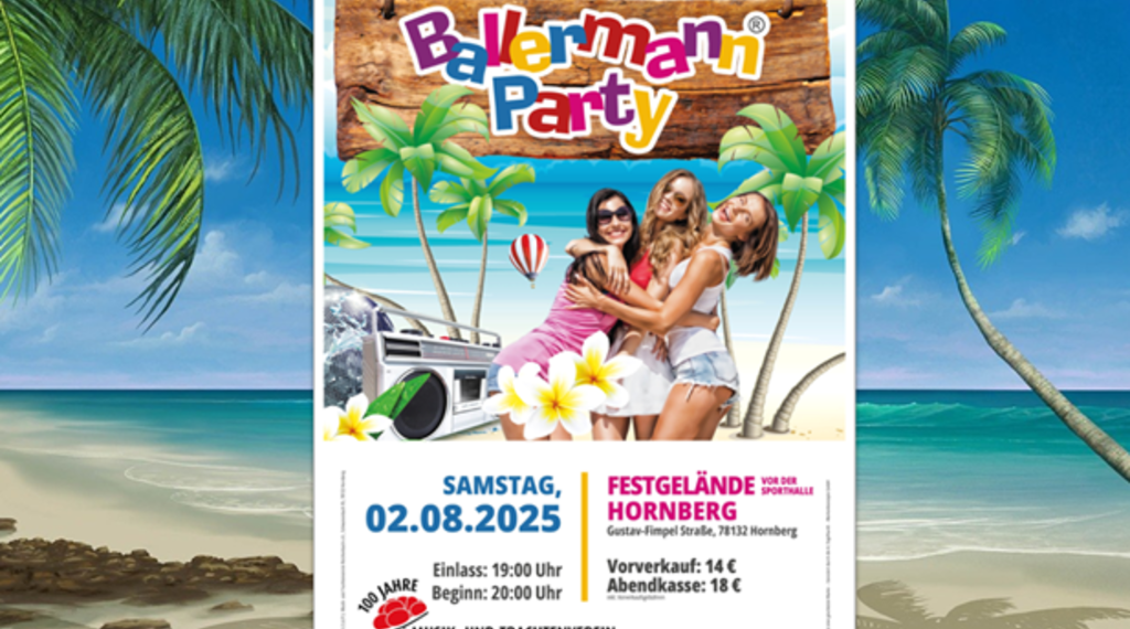 Mallorcaflair XXL: Die originale Ballermann Party beim MTV Reichenbach!