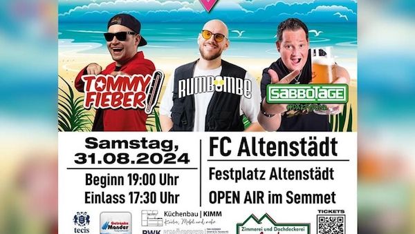 Die originale Ballermann Party am 31.08.24: Auf geht`s nach Altenstädt!