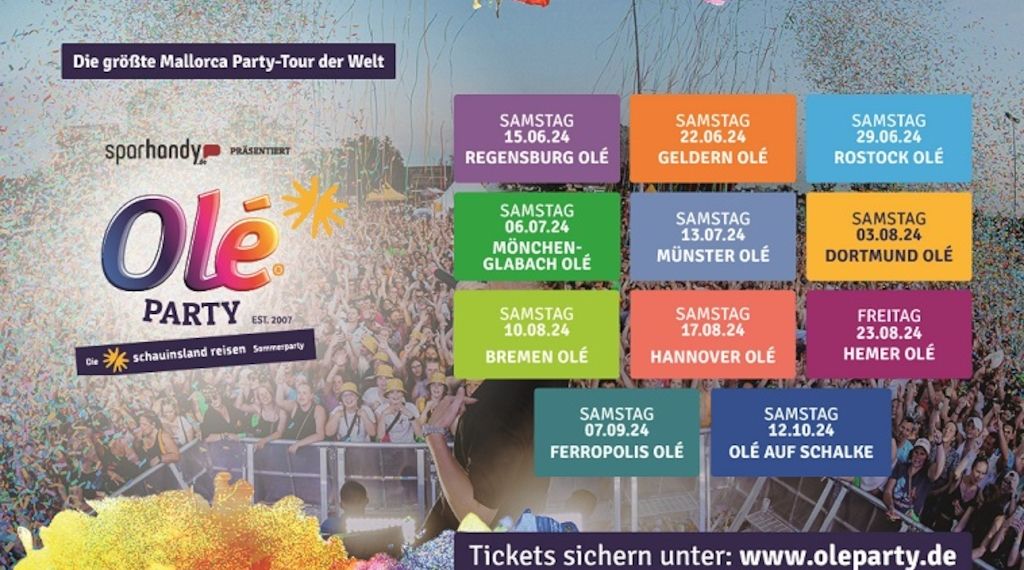 Olé Party-Sommer: Warum Ihr die größte Mallorca Party-Tour nicht verpassen solltet