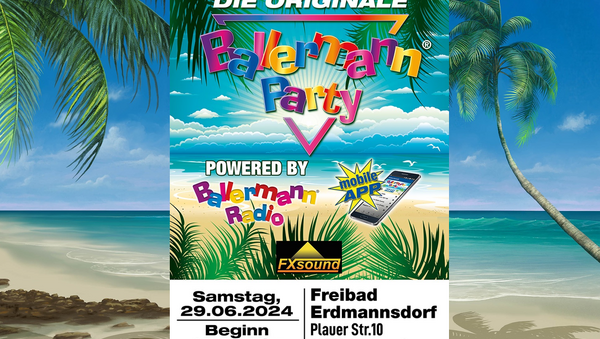 Mallorcafeeling vom Feinsten: Originale Ballermann Party im Freibad Erdmannsdorf
