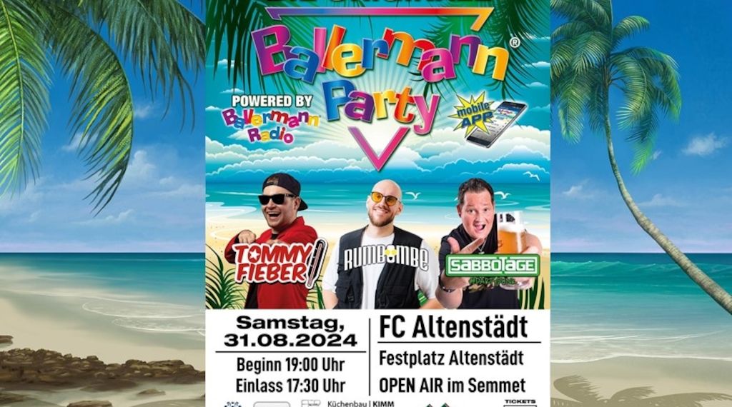 Bestes Mallorcaflair: Originale Ballermann Party beim FC Altenstädt