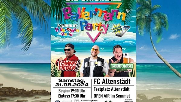 Bestes Mallorcaflair: Originale Ballermann Party beim FC Altenstädt