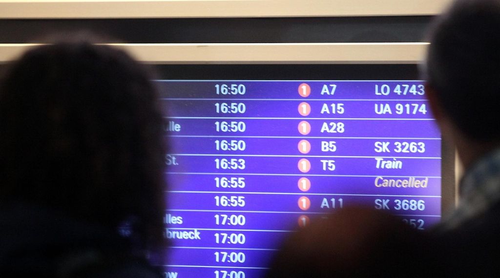 Gewitter verursacht Flugverzögerungen am Frankfurter Flughafen