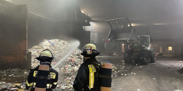 Brand in Dortmunder Recyclingbetrieb