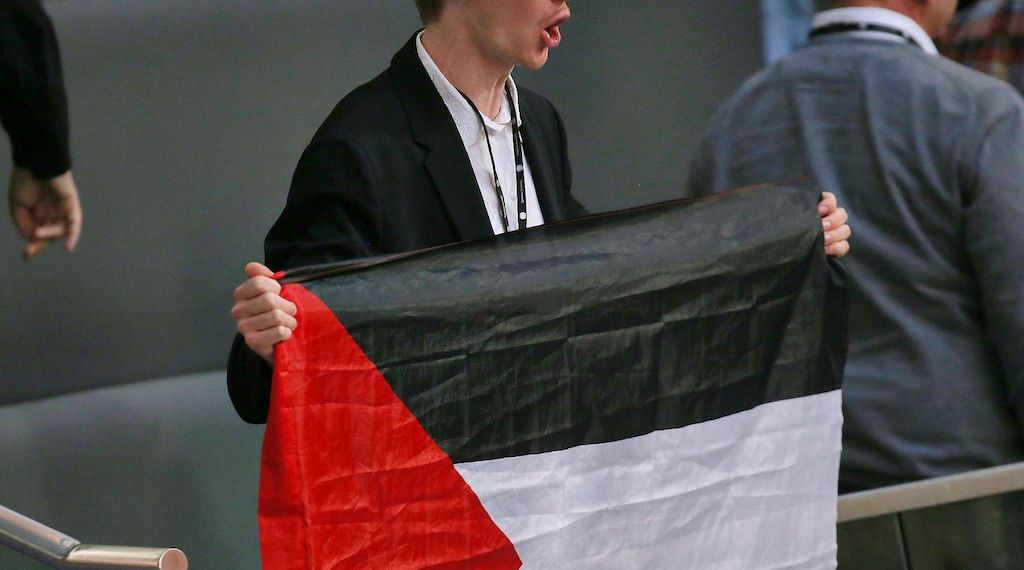 Wieder Pro-Palästinenser-Protest im Bundestag
