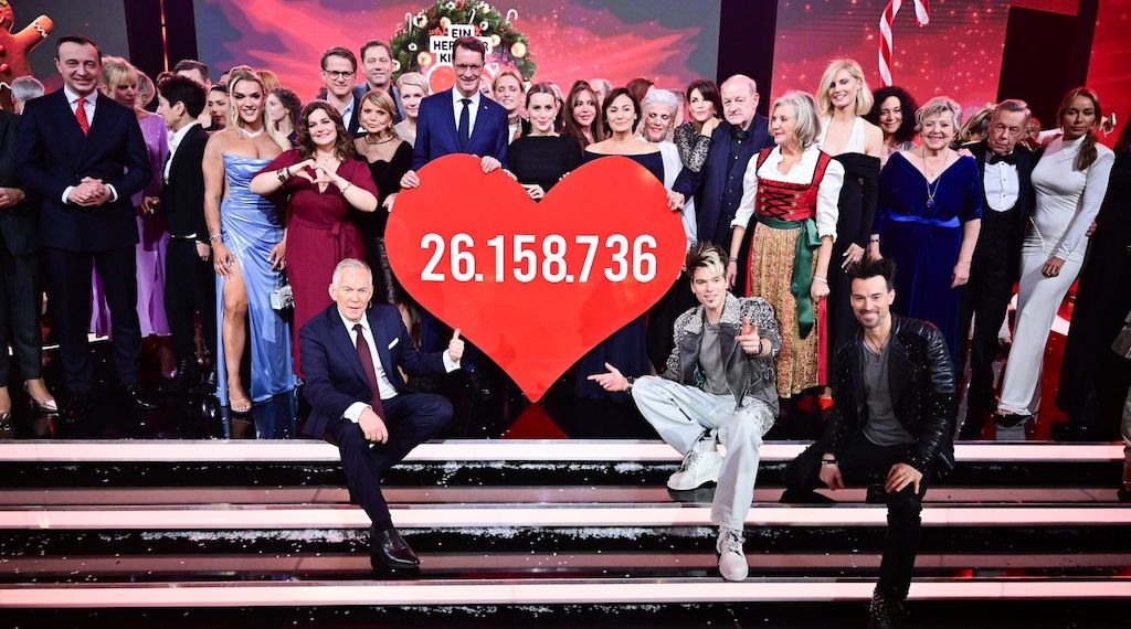 26 Millionen Euro Spenden bei 25. «Ein Herz für Kinder»