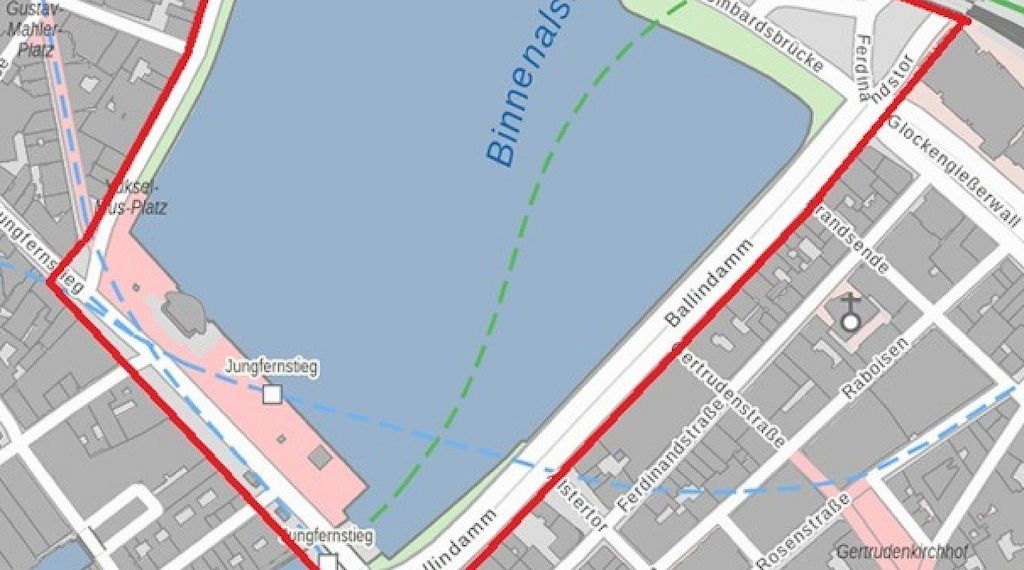 Feuerwerksverbot rund um Binnenalster und Rathausmarkt zu Silvester in Hamburg