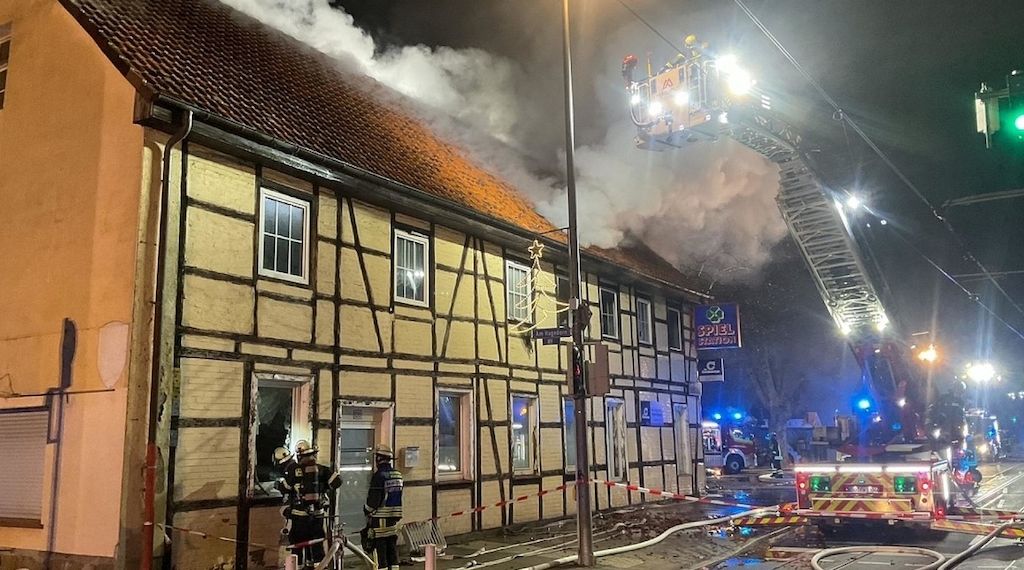 Fachwerkhausbrand in Dortmund-Asseln