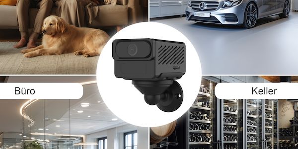 Kompakte 2K-Überwachung – flexibel, kabellos & per App steuerbar