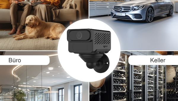 Kompakte 2K-Überwachung – flexibel, kabellos & per App steuerbar