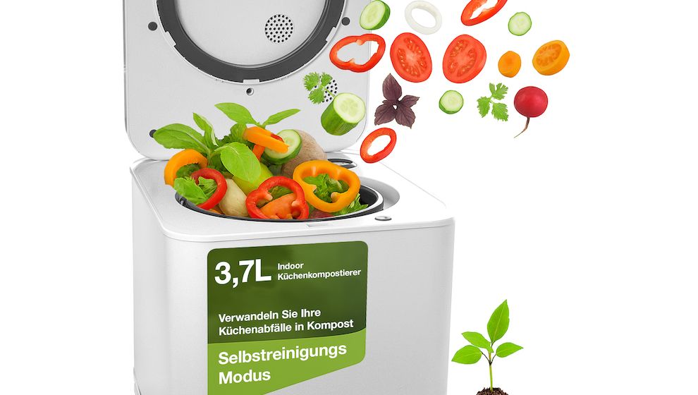 Küchenabfälle smart recyceln – elektrischer Kompostierer mit Autoclean