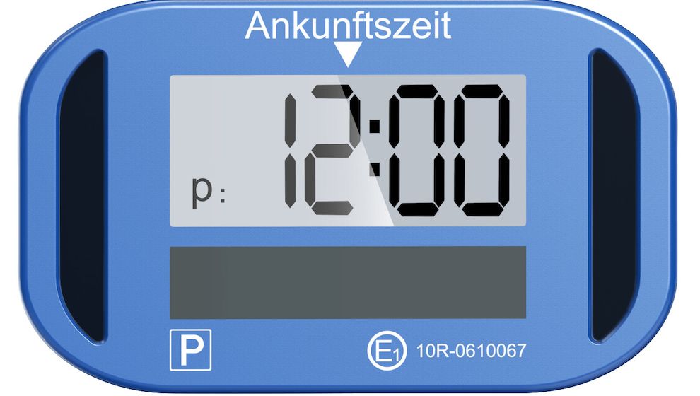 Nie wieder Knöllchen – kompakte e-Parkscheibe mit Automatik & Solar