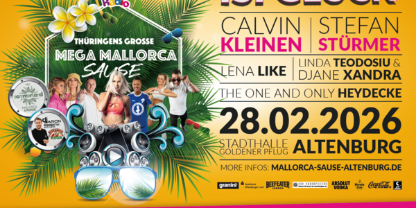 Mallefeeling mitten im Winter: Mega Mallorca Sause in Altenburg