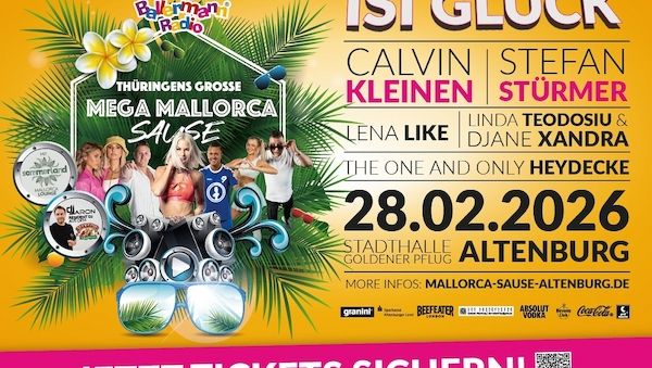Mallefeeling mitten im Winter: Mega Mallorca Sause in Altenburg