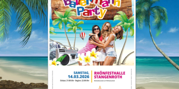 Saisoneröffnung: Stangenroth lädt zur originalen Ballermann Party ein